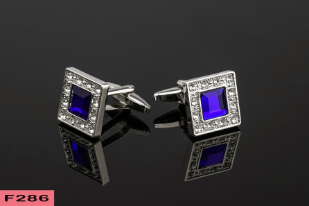 Silver and Blue Pearl Cufflinks